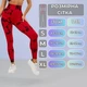 Лосины Мраморные с пуш ап push up для зала Красные M (L7004141) - изображение 3