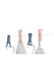 Набір прищіпок з додатковим вушком та гачком 20 шт комбінований AquaPur - зображення 2
