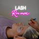 Неоновая вывеска для бьюти салона «Lash room» 95x58 см - изображение 1