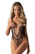 Ажурне боді з пікантним вирізом Obsessive 42/46(S/M/L) Чорний (101570) - зображення 1