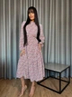 Жіноча сукня міді в квіти Uaclothes 48-50 Рожевий (like37165-175971371) - зображення 1