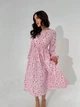 Жіноча сукня міді в квіти Uaclothes 42 Пудровий (like38031-184631360) - изображение 2