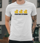 Мужская футболка B&C Collection с принтом Утки Работаю Сутками S Белый - изображение 1
