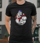 Мужская футболка B&C Collection с принтом Обезьяна Бодібілдер bodybuilding, 5XL Черный - изображение 1