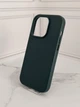 Чохол протиударний шкіряний OEM Leather Case with MagSafe для iPhone 14 Pro Forest Green - зображення 2