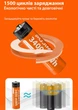 Акумуляторні батарейки AA Li-Ion 1.5V 3400mWh USB Type-C Pujimax комплект 2 шт пальчикові літієві акумулятори із зарядкою від ЮСБ кабелем багаторазові елементи живлення стабільної напруги для іграшок пультів фотоапарата мишки ліхтарика - зображення 3