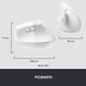 Мышка Logitech Lift Vertical Ergonomic Wireless/Bluetooth for Business Off-white (910-006496) - изображение 9