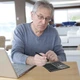 Складной инженерный 10-разрядный калькулятор Calculadora на солнечной батарее с планшетом для письма и магнитным стилусом, черный "G" (101022846) - изображение 6