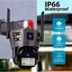 IР камера відеоспостереження SD39-4G Wi-Fi 4G Sim 3MPx+3MPx 2 незалежні об'єктиви вулична з віддаленим доступом Black - зображення 1