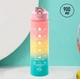 Набір пляшок з градієнтом для спорту та фітнесу Gradient Pink пляшка для води / соку з мотиваційною шкалою, (500, 900, 2000 мл), різнобарвний (100934859) - зображення 3