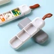 Пластиковая таблетница для лекарств на 3 отделения Pill Box органайзер - контейнер для витаминов / таблеток / капсул на день, 10.5х3.5х1.5 см, серая (101076697) - изображение 3