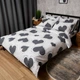 Набор Moon&Star Бязь Gold Люкс Grey Love Простыня 180х220 см + 2 наволочки 70х70 см (MS-880000269) - изображение 2