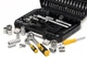 Набір інструментів MASTERTOOL ¼"&½" 108 шт 4-14 мм 10-32 мм CrV кейс з металевими замками 78-5108 - зображення 2