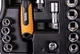 Набір інструментів MASTERTOOL PROFI ½" 21 шт 10-32 мм CrV50BV30 протиударний кейс 78-4021-PF - зображення 5