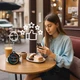 Смарт - брелок с NFC для обратной связи с клиентами Google умная метка для ссылок / мгновенных отзывов, 3х3.4 см, черный "G" (100940215) - изображение 5
