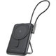 Powerbank павербанк УМБ підставка для телефону Choetech Magnetic Wireless 10000mAh 20W PD Type-C In/Out Qi-15W build-in cabel Black (B735-CCBK) - зображення 1