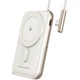 Powerbank павербанк УМБ подставка для телефона Choetech Magnetic Wireless 10000mAh 20W PD Type-C In/Out Qi-15W buid-in cabel White (B735-CCWH) - изображение 2