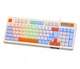 Клавиатура игровая Maxxter KBG3C01 USB White-Blue - изображение 1