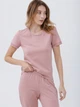 Пижама (футболка + штаны) женская хлопковая Roksana Selena 1765 L Розовая (4821765164234) - изображение 3