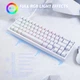 Механічна клавіатура на магнітних світчах Attack SHARK X68 HE Rapid Trigger, 8K, 68 key PBT, RGB, Win,Mac OS, УКР та АНГЛ, WHITE Contours/БІЛА (X68HE-W) - зображення 7