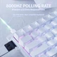 Механічна клавіатура на магнітних світчах Attack SHARK X68 HE Rapid Trigger, 8K, 68 key PBT, RGB, Win,Mac OS, УКР та АНГЛ, WHITE Contours/БІЛА (X68HE-W) - зображення 11