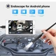 Эндоскоп 7 мм 2 м 3 in 1 Инспекционная камера 3 в 1, бороскоп Type-C, Micro USB и USB водонепроницаемый IP67 Мягкий кабель - изображение 3