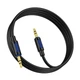 Аудиокабель BOROFONE BL20 3.5mm male to 3.5mm male, silicone, 1m, Black 6941991114373 - изображение 3