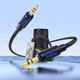 Аудиокабель BOROFONE BL20 3.5mm male to 3.5mm male, silicone, 1m, Black 6941991114373 - изображение 5