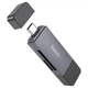 Кардрідер HOCO HB45 Spirit 2-in-1 USB/Type-C 3.0 card reader Metal gray (6942007620529) - изображение 4