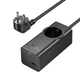 Сітковий підовжувач HOCO NS9 Wisdom 1-position (PD67W/3C1A) desktop socket (EU/GER) Black - зображення 4