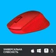 Комп'ютерна миша Logitech M330 Silent Plus, Red, USB, бездротова, оптична, 1000 dpi, 3 кнопки, 1xAA - зображення 2