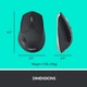 Комп'ютерна миша Logitech M720 Triathlon Black - зображення 5