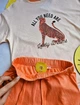 Детская летняя пижама футболка и шорты Pepperts! 122-128 см оранжевая 073569 - изображение 7
