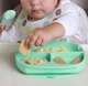 Подарочный набор на рождение, выписку, крестины, полгода с именным грызунком Зайчик круглый мята для мальчика - изображение 7