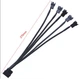 Перехідник живлення для кулерів з MOLEX (молекс) ->5 шт 27см 4 pin роз'єм, (всередині 2 pin +12в - 12в) hub кулер fan Чорний - зображення 1