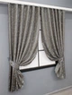 Комплект коротких штор VR-Textil Жакард Magic № 1609ш Хакі 145х170 см 2 шт (35-0244) - зображення 2
