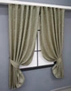 Комплект коротких штор VR-Textil Жаккард Magic № 1603ш Бежевый с золотистым 145х170 см 2 шт (35-0248) - изображение 2