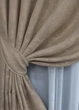 Комплект готових штор VR-Textil Жакард Sultan XO № 1680ш Темно-бежевый 150х270 см 2 шт (33-0569) - изображение 4