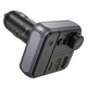 Автомобильный FM-трансмиттер BOROFONE BC50 Highway PD20W+QC3.0 car BT FM transmitter Black - изображение 5