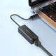 Кабель-перехiдник BOROFONE DH7 Ricco Type-C ethernet adapter(100 Mbps) Black (6941991106217) - изображение 5