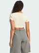 Футболка хлопковая короткая женская Adidas Originals Rib Ss Top JD0040 L Crewht (4067906132262) - изображение 2