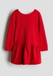 Платье-баллон с длинными рукавами красное H&M 92см (400010100) - изображение 1