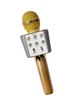 Микрофон для караоке динамический Bluetooth WSTER WS-1688 Pro Gold Золотой с FM радио на аккумуляторе - изображение 3