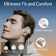 Вакуумные bluetooth наушники Ture TWS для спорта Розовые - изображение 11
