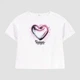 Детская укороченная футболка для девочки Coccodrillo Cosmic Girl Junior WC5143201CGJ-001 134 см Белая (5904986521069) - изображение 1