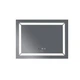 Дзеркало 90х70 см Антизапотівне LED Touch Сенсор Фасадне підсвічування Діммер Антизапотівне Mixxus Light MR01-90x70 Скло 5 мм із Срібною амальгамою Алюмінієвий каркас Часи Товщина 3 см (MI5999) - зображення 3