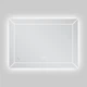 Дзеркало 70x50 см LED Touch Сенсор Фасадне підсвічування Діммер Антизапотівне Mixxus Premium CUBIC MR14-70x50-REVERSE Anti-fog підігрів Скло 5 мм із Срібною амальгамою Алюмінієвий каркас Товщина 3 см (MP6647) - зображення 2