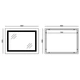 Дзеркало 80х60 см Антизапотівне LED Touch Сенсор Фасадне підсвічування Діммер Mixxus Light MR01-80x60 Скло 5 мм з Срібною амальгамою Алюмінієвий каркас Годинник Товщина 3 см (MI5998) - изображение 9