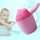 Дитячий кухлик для купання Little Bear ківш - лійка у формі ведмедика для душу та миття волосся / голови дитини, 500 мл, рожевий (101170705) - зображення 4