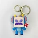 Брелок Finding Stitch Стіч в масці для сумки ключів іграшка Силіконовий Синій 7 см x 6 см - зображення 1